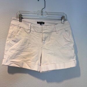 White Stretch Demin Short